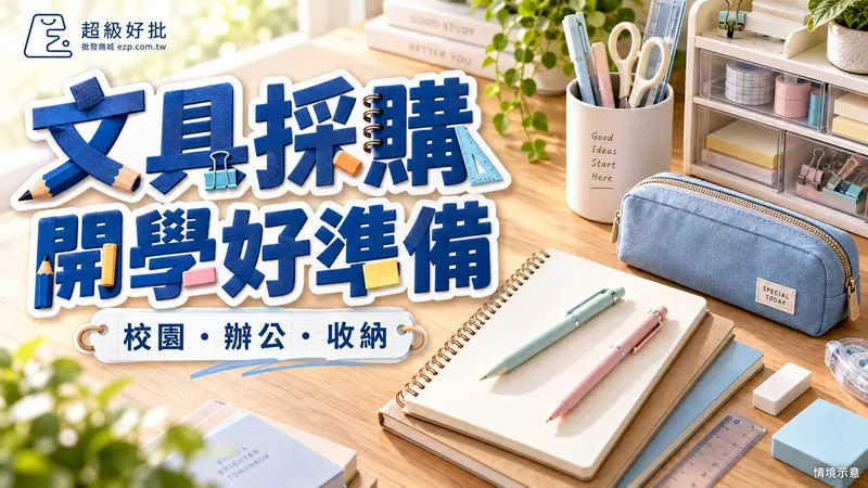 文具採購，開學好準備：校園・辦公・收納