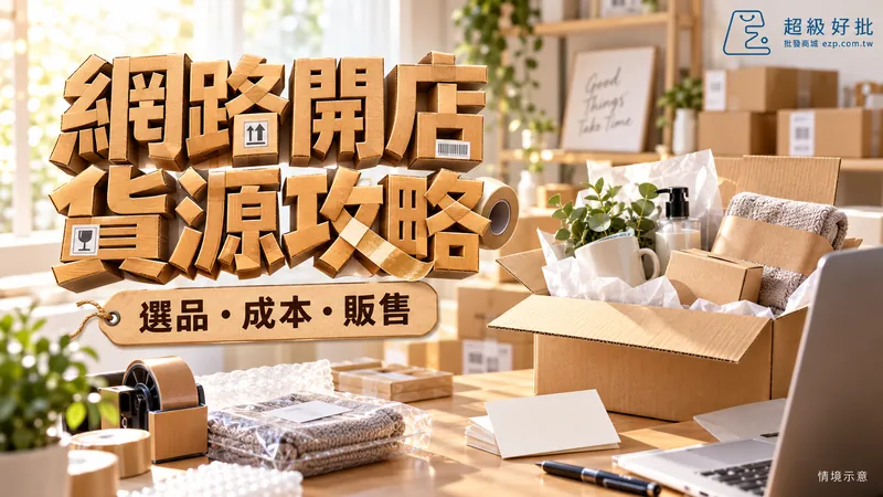 網路開店，貨源攻略：選品・成本・販售