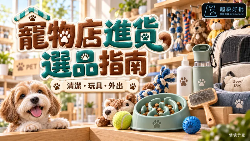 寵物店進貨，選品指南：清潔・玩具・外出
