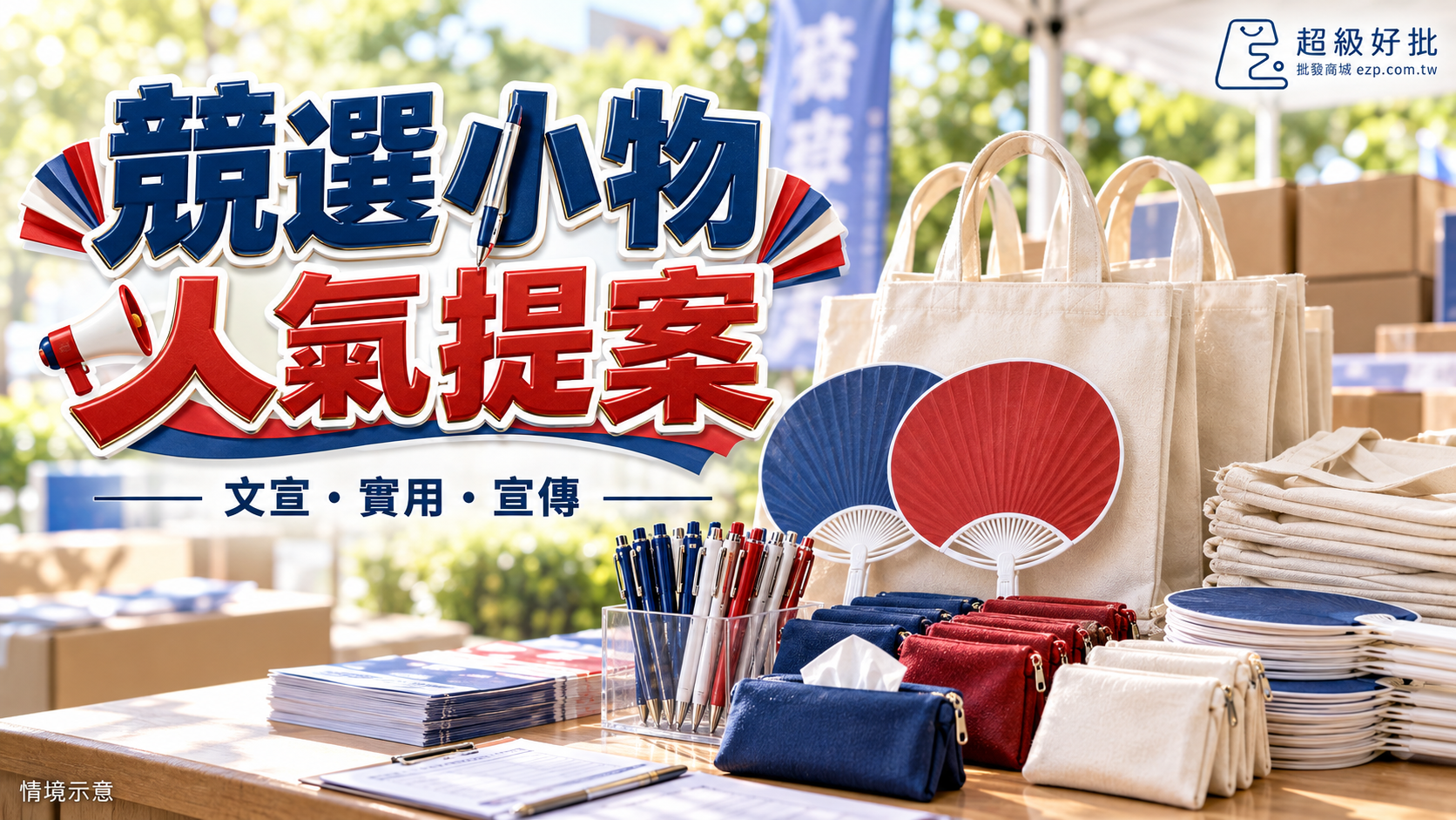 競選小物，人氣提案：文宣・實用・宣傳