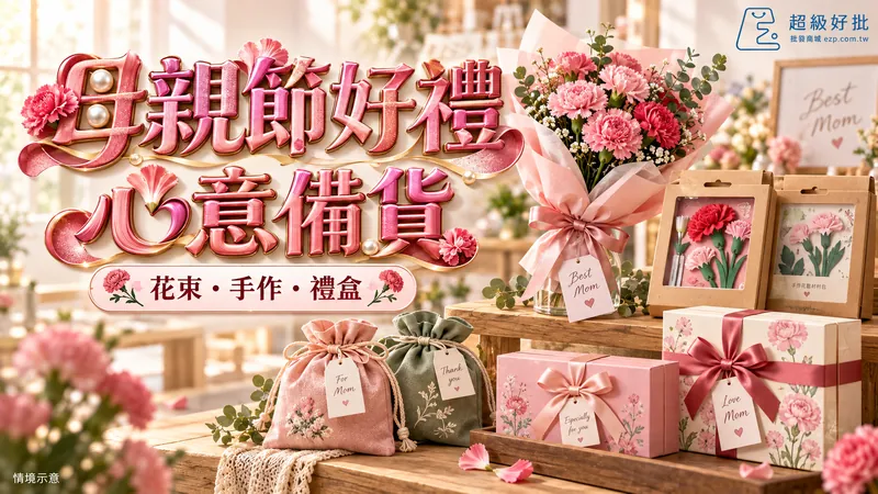 母親節好禮，心意備貨：花束・手作・禮盒