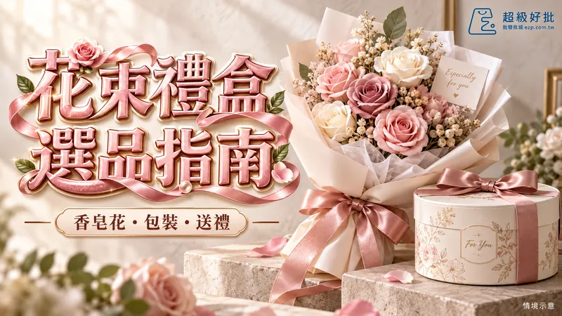 花束禮盒，選品指南：香皂花・包裝・送禮