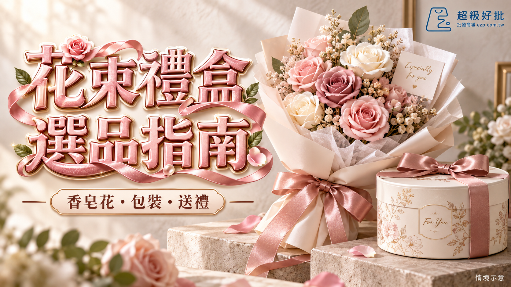 花束禮盒，選品指南：香皂花・包裝・送禮