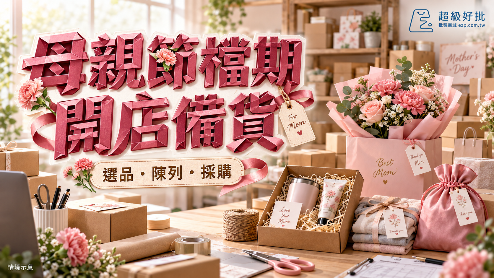 母親節檔期，開店備貨：選品・陳列・採購