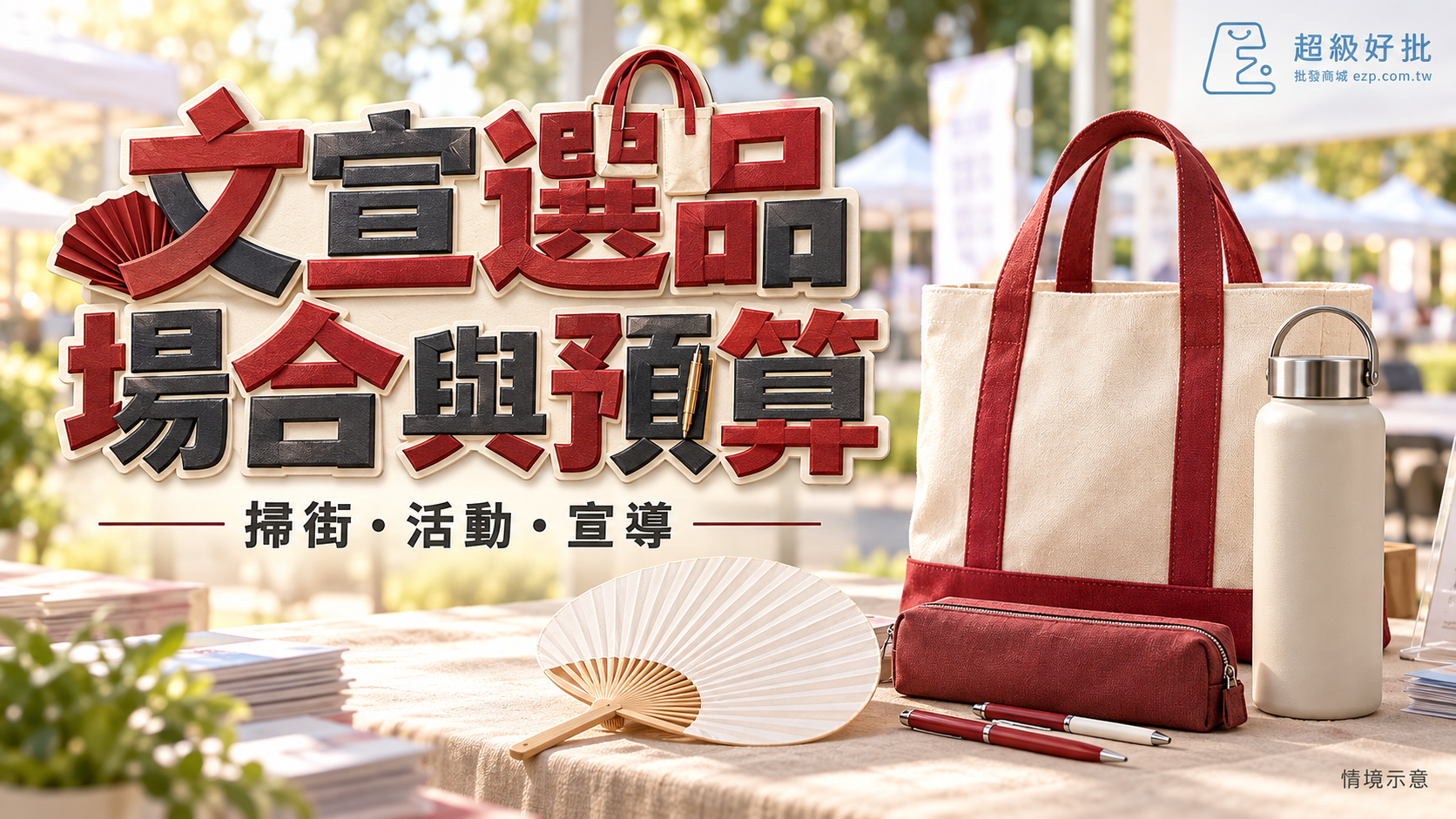 文宣選品，場合與預算：掃街・活動・宣導