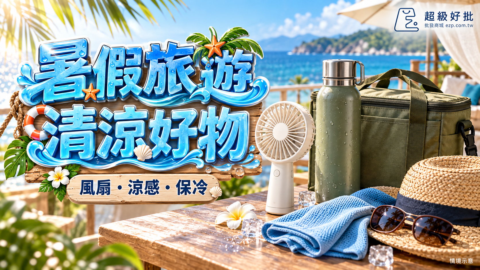 暑假旅遊，清涼好物：風扇・涼感・保冷