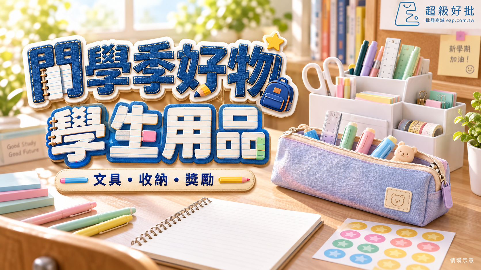 開學季好物，學生用品：文具・收納・獎勵