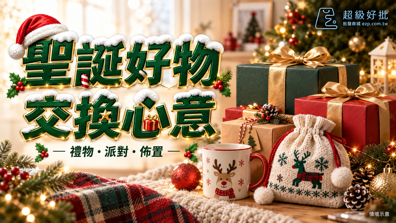 聖誕好物，交換心意：禮物・派對・佈置