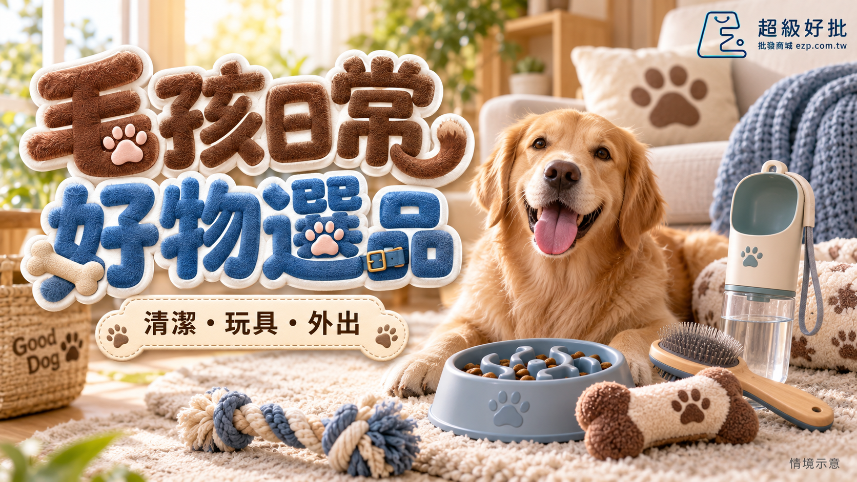 毛孩日常，好物選品：清潔・玩具・外出